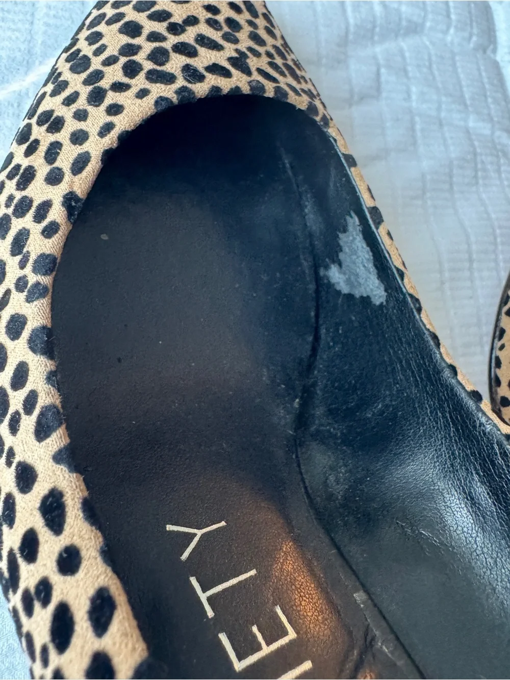 Sole Society cheetah print pointed toe block heels size 8
